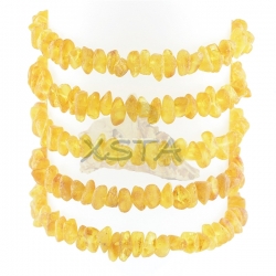 Raw yellow Baltic amber bracelet